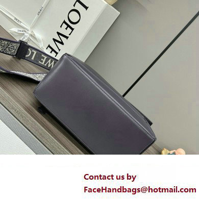 LOEWE Small Puzzle bag in satin calfskin dark purple 2024