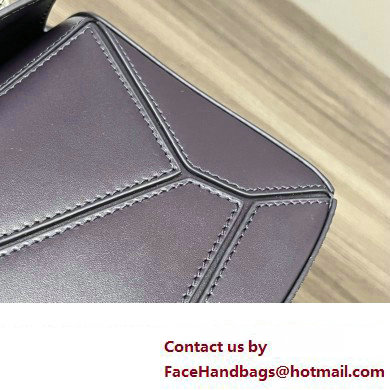 LOEWE Small Puzzle bag in satin calfskin dark purple 2024