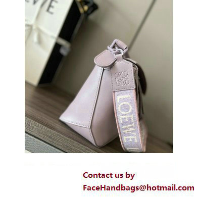 LOEWE Small Puzzle bag in satin calfskin lavender 2024