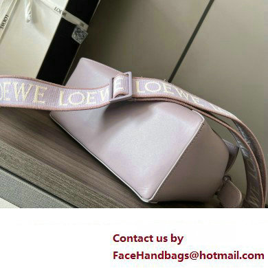 LOEWE Small Puzzle bag in satin calfskin lavender 2024