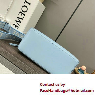 LOEWE Small Puzzle bag in satin calfskin sky blue 2024