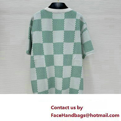 LOUIS VUITTON Damier Knitted Short-Sleeved Crewneck 1AFIX4 2024