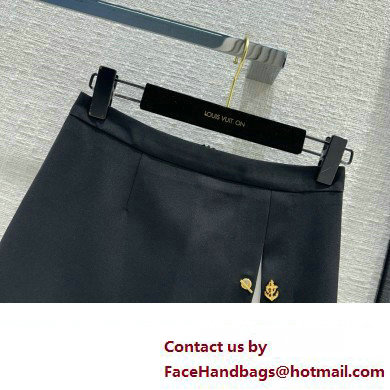 LOUIS VUITTON Graphic Box Pleat Mini Skirt 1AFMND 2024 - Click Image to Close