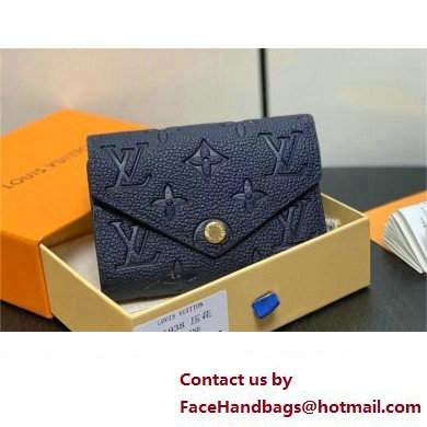 LOUIS VUITTON Victorine Wallet M41938 navy blue 2024 - Click Image to Close