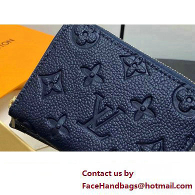 LOUIS VUITTON Zippy Coin Purse M83606 navy blue 2024