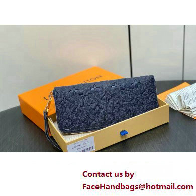 LOUIS VUITTON clemence Wallet M83594 navy blue 2024