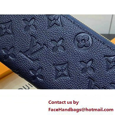 LOUIS VUITTON clemence Wallet M83594 navy blue 2024