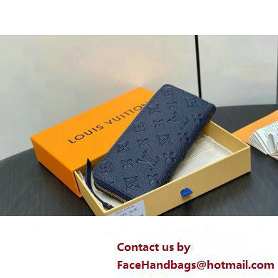 LOUIS VUITTON clemence Wallet M83594 navy blue 2024