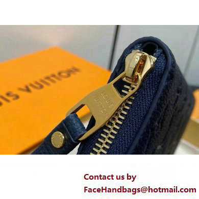 LOUIS VUITTON clemence Wallet M83594 navy blue 2024