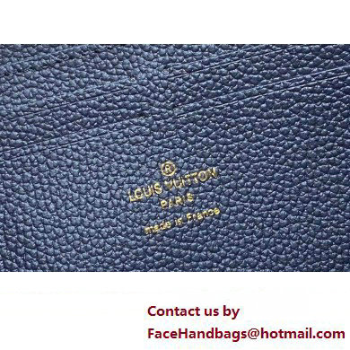 LOUIS VUITTON clemence Wallet M83594 navy blue 2024