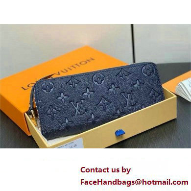 LOUIS VUITTON clemence Wallet M83594 navy blue 2024