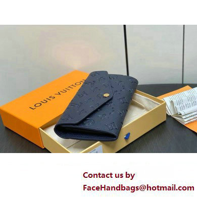 LOUIS VUITTON sarah Wallet M81049 navy blue 2024