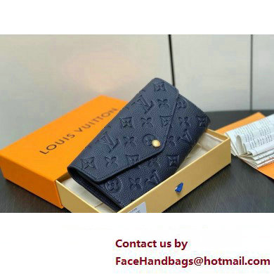 LOUIS VUITTON sarah Wallet M81049 navy blue 2024