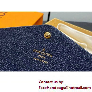 LOUIS VUITTON sarah Wallet M81049 navy blue 2024