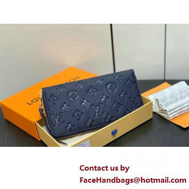 LOUIS VUITTON zippy Wallet M61864 navy blue 2024