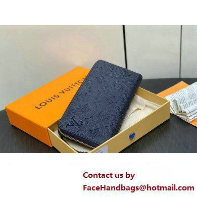 LOUIS VUITTON zippy Wallet M61864 navy blue 2024