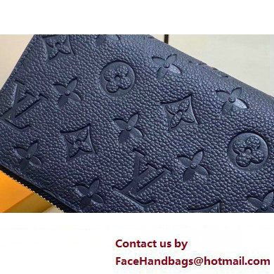 LOUIS VUITTON zippy Wallet M61864 navy blue 2024