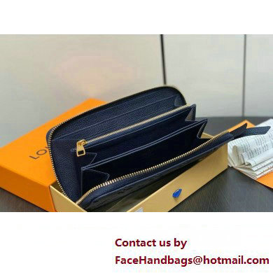 LOUIS VUITTON zippy Wallet M61864 navy blue 2024