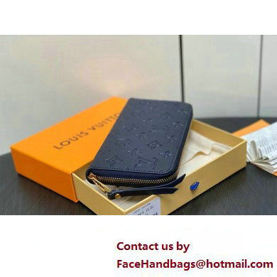 LOUIS VUITTON zippy Wallet M61864 navy blue 2024