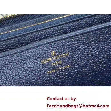 LOUIS VUITTON zippy Wallet M61864 navy blue 2024