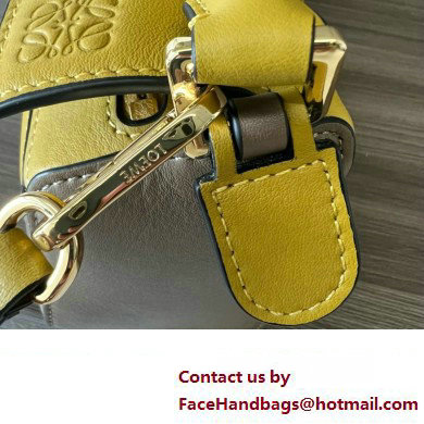 Loewe Mini Puzzle bag in classic calfskin Ochre/Soft White 2024