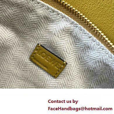 Loewe Mini Puzzle bag in classic calfskin Ochre/Soft White 2024