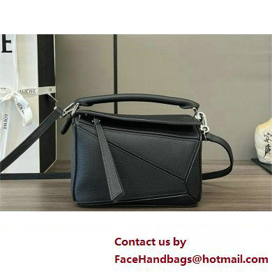 Loewe Mini Puzzle bag in classic calfskin black 2024