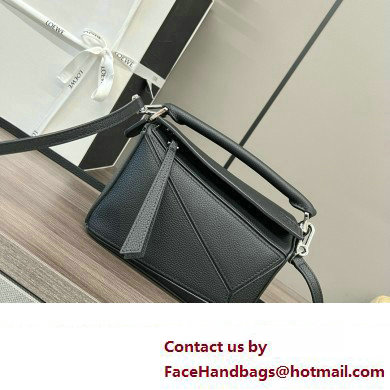 Loewe Mini Puzzle bag in classic calfskin black 2024