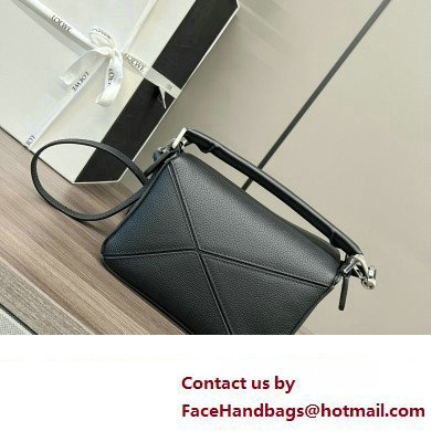 Loewe Mini Puzzle bag in classic calfskin black 2024