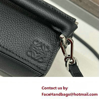 Loewe Mini Puzzle bag in classic calfskin black 2024