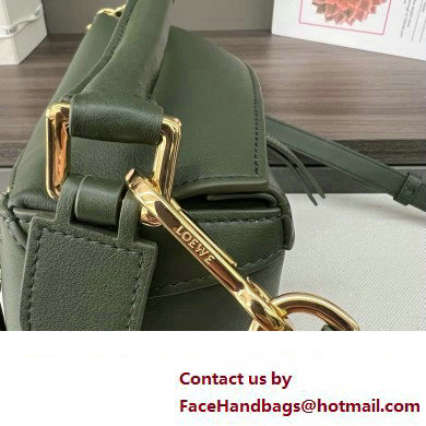 Loewe Mini Puzzle bag in classic calfskin bottle green 2024