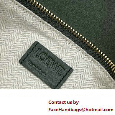 Loewe Mini Puzzle bag in classic calfskin bottle green 2024