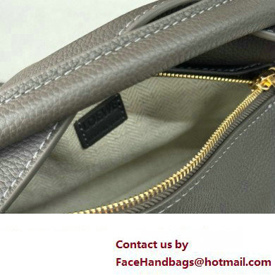 Loewe Mini Puzzle bag in soft grained calfskin dark grey 2024