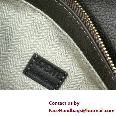 Loewe Mini Puzzle bag in soft grained calfskin dark grey 2024