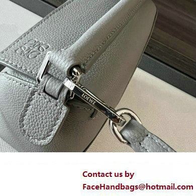 Loewe Mini Puzzle bag in soft grained calfskin pearl gray 2024