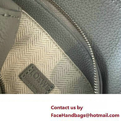 Loewe Mini Puzzle bag in soft grained calfskin pearl gray 2024