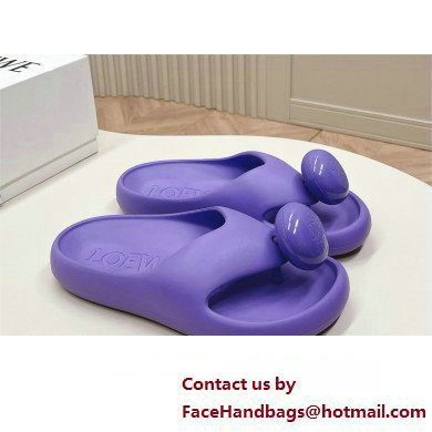 Loewe Paula's Ibiza Bubble rubber thong sandals purple 2024 - Click Image to Close