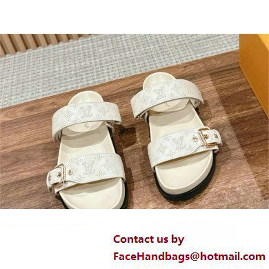 Louis Vuitton Bom Dia Flat Comfort Mule1ACKIR beige clair 2024 - Click Image to Close