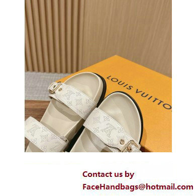 Louis Vuitton Bom Dia Flat Comfort Mule1ACKIR beige clair 2024