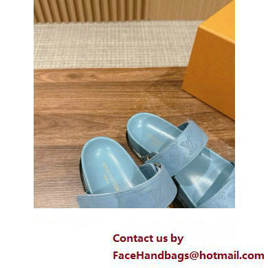 Louis Vuitton Bom Dia Flat Comfort Mule1ACKIR blue 2024