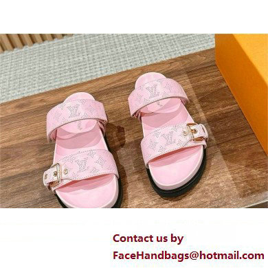 Louis Vuitton Bom Dia Flat Comfort Mule1ACKIR pink 2024 - Click Image to Close