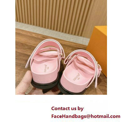 Louis Vuitton Bom Dia Flat Comfort Mule1ACKIR pink 2024