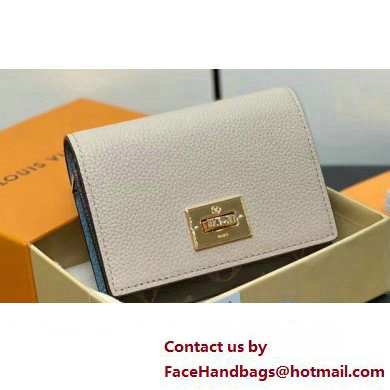 Louis Vuitton Calf leather and Monogram canvas Victorine On My Side Wallet M82398 Greige 2024