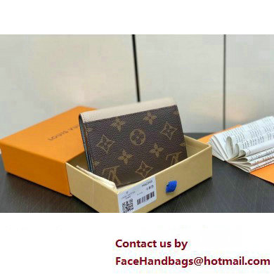 Louis Vuitton Calf leather and Monogram canvas Victorine On My Side Wallet M82398 Greige 2024