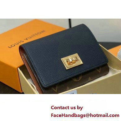 Louis Vuitton Calf leather and Monogram canvas Victorine On My Side Wallet M82640 Black 2024 - Click Image to Close