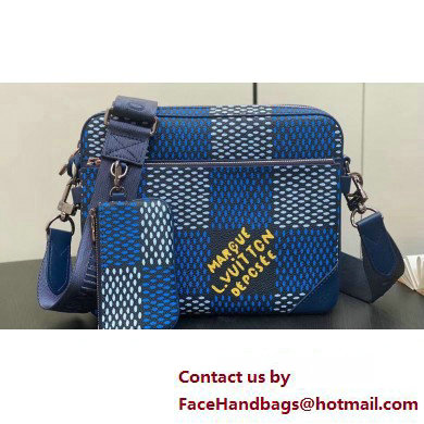 Louis Vuitton Canvas Trio Messenger Bag N40694 Blue 2024 - Click Image to Close