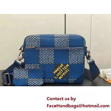 Louis Vuitton Canvas Trio Messenger Bag N40694 Blue 2024