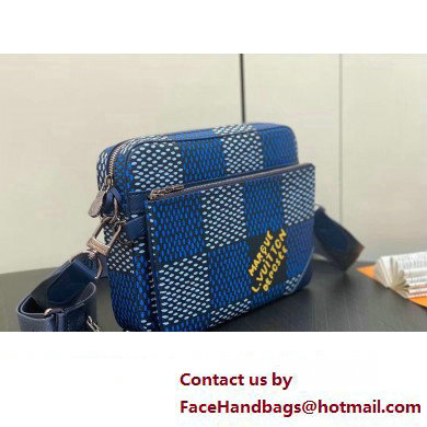 Louis Vuitton Canvas Trio Messenger Bag N40694 Blue 2024