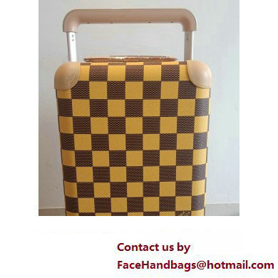 Louis Vuitton Damier Pop canvas Horizon 55 Luggage Bag N40566 Yellow 2024