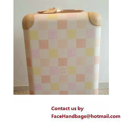 Louis Vuitton Damierlicious canvas Horizon 55 Luggage Bag N40741 Peach Pink 2024 - Click Image to Close